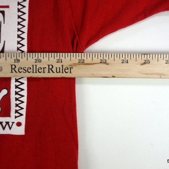 Mickey Mouse Jerry Leigh Box Logo Big Graphic T-Shirt OSFA Red Disney - Picture 9 of 10